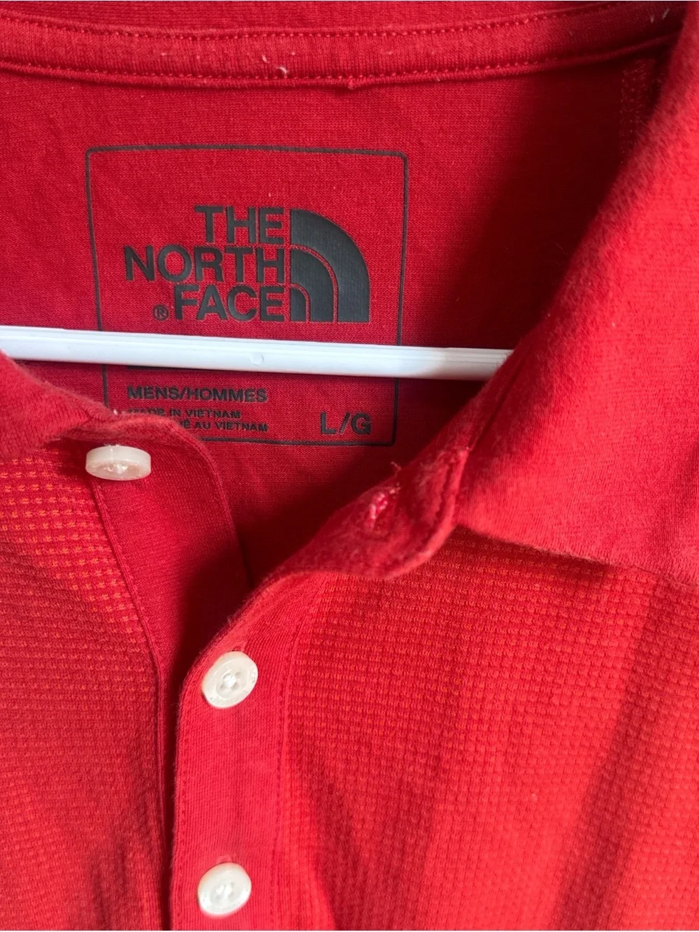The North Face Men's Red Short-Sleeve Polo